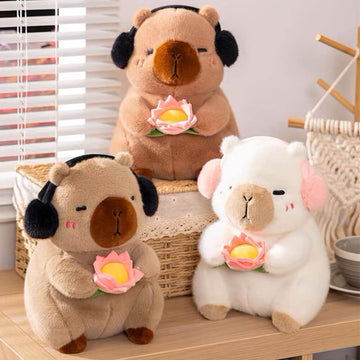 Cute Capybara Stuffed Animal Plush Toy, Relaxed Capybara Plushies